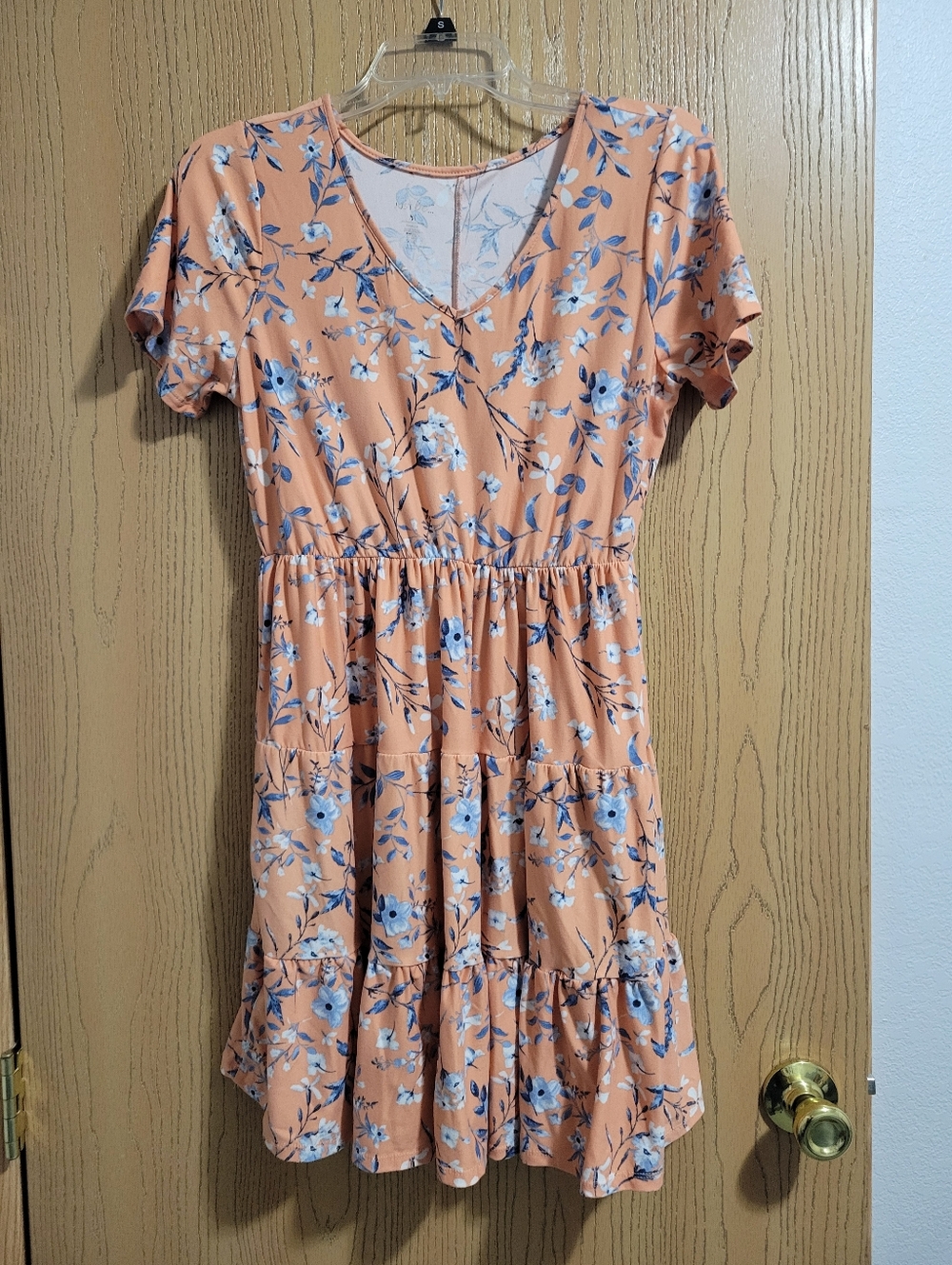 Orange & Blue Floral Dress